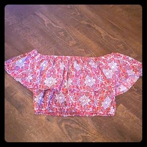 Hollister off the shoulder crop top